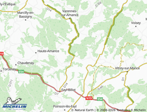 Mappa MICHELIN Bize - ViaMichelin
