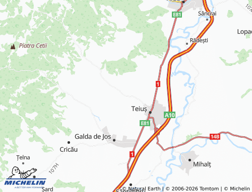 MICHELIN-Landkarte Stremț - ViaMichelin