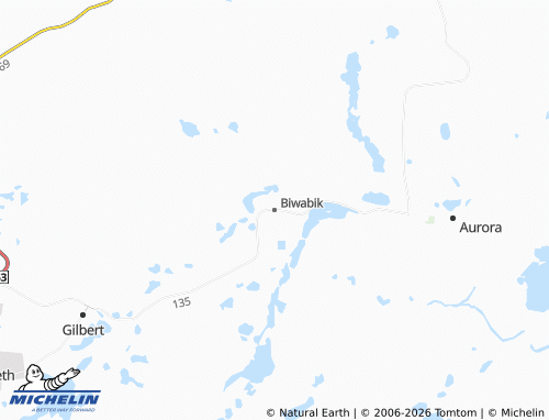 Carte MICHELIN Biwabik - ViaMichelin