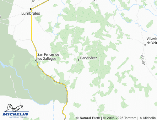 MICHELIN Bañobárez map - ViaMichelin