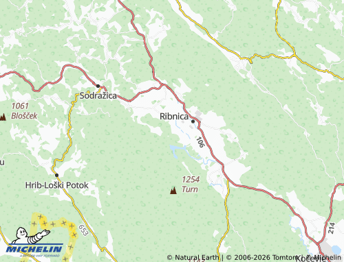 Carte MICHELIN Bukovica - ViaMichelin