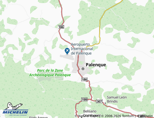 Mappa MICHELIN Paraíso Pakal 2020 - ViaMichelin
