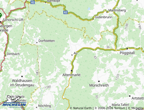Mappa MICHELIN Au - ViaMichelin