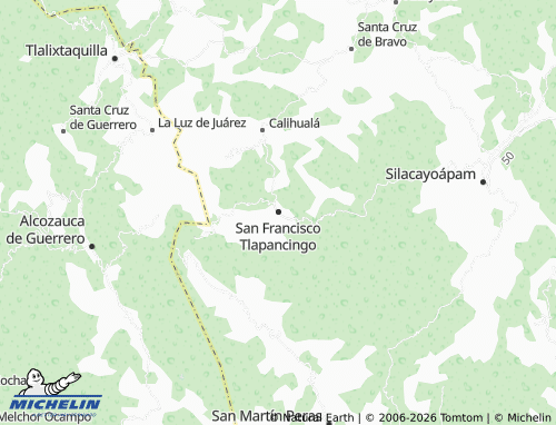 Kaart MICHELIN San Francisco Tlapancingo - ViaMichelin