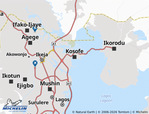 Carte MICHELIN Kosofe - ViaMichelin