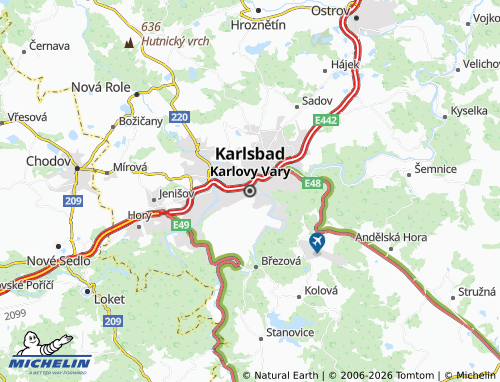 MICHELIN Carlsbad map - ViaMichelin