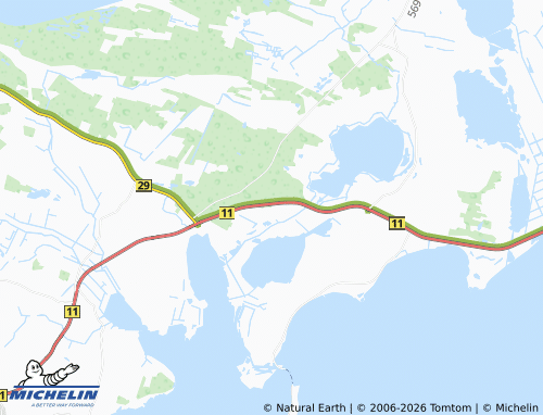 MICHELIN Vesløs Huse map - ViaMichelin