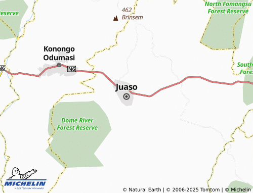 MICHELIN Juaso map - ViaMichelin