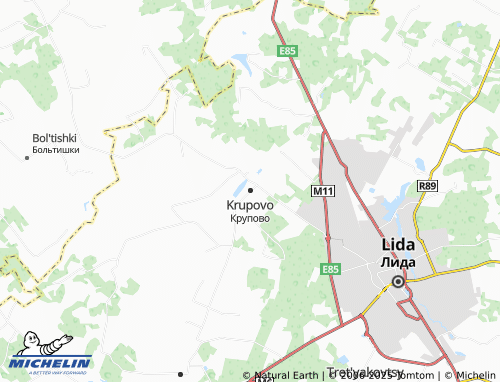 MICHELIN Krupovo map - ViaMichelin