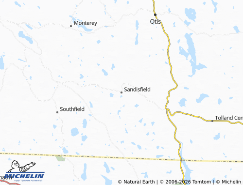 Mappa MICHELIN Sandisfield - ViaMichelin