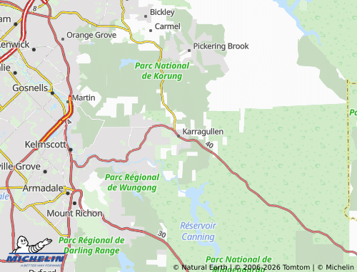 Mapa MICHELIN Karragullen - ViaMichelin