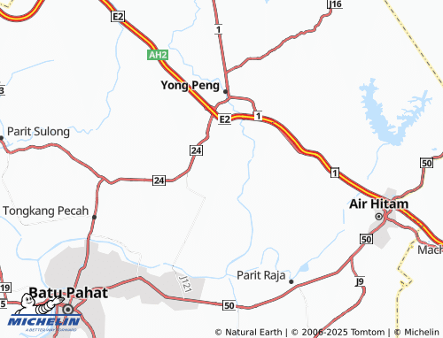 MICHELIN Kampung Parit Tengah map - ViaMichelin
