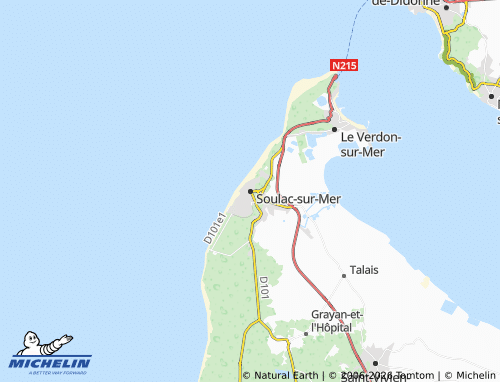 Carte MICHELIN Soulac-sur-Mer - ViaMichelin