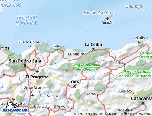 Mappa MICHELIN Atlántida - ViaMichelin