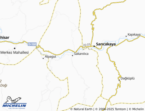 MICHELIN Sakarıılıca map - ViaMichelin