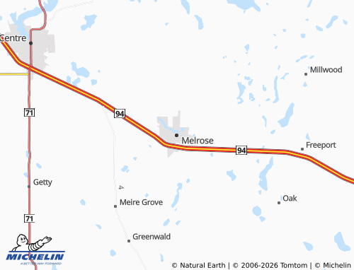 Mappa MICHELIN Melrose - ViaMichelin