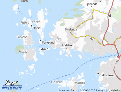 MICHELIN-Landkarte Hällsvik - ViaMichelin