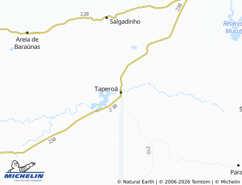 Mapa MICHELIN Taperoá - ViaMichelin