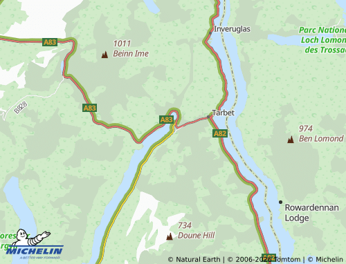 Mappa MICHELIN Arrochar - ViaMichelin