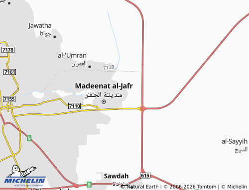 MICHELIN-Landkarte al-Rawdah - ViaMichelin