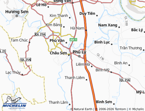 Mapa MICHELIN Thanh Châu - ViaMichelin