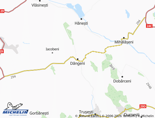 MICHELIN Dângeni map - ViaMichelin