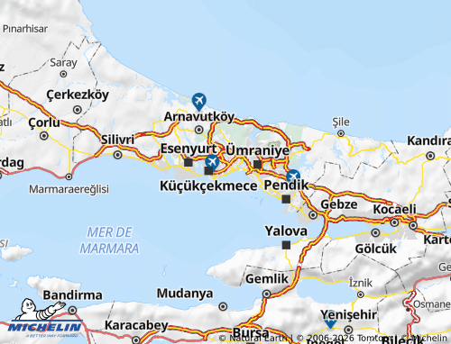 MICHELIN Zeytinburnu map - ViaMichelin