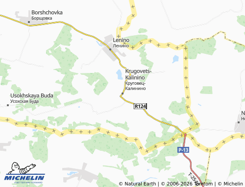 MICHELIN Krugovets-Kalinino map - ViaMichelin
