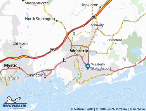 Mappa MICHELIN Pawcatuck - ViaMichelin