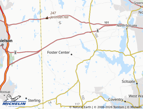 Mapa MICHELIN Foster Center - ViaMichelin