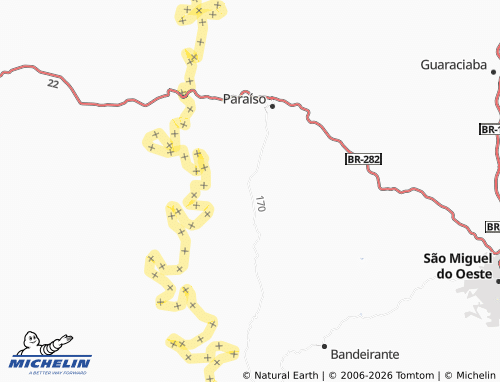 MICHELIN Grápia map - ViaMichelin
