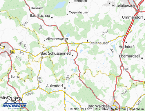 Mapa MICHELIN Bad Schussenried - ViaMichelin