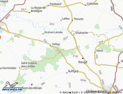 Mappa MICHELIN La Thébaudais - ViaMichelin