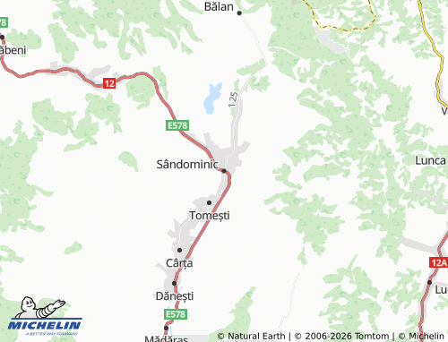 Mappa MICHELIN Sândominic - ViaMichelin