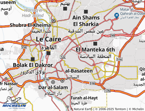 MICHELIN Masaken Suzan Mubarak El Gadida map - ViaMichelin