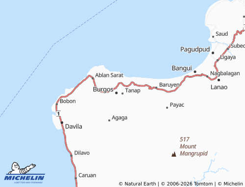 MICHELIN Tanap map - ViaMichelin