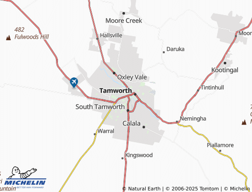 MICHELIN West Tamworth map - ViaMichelin