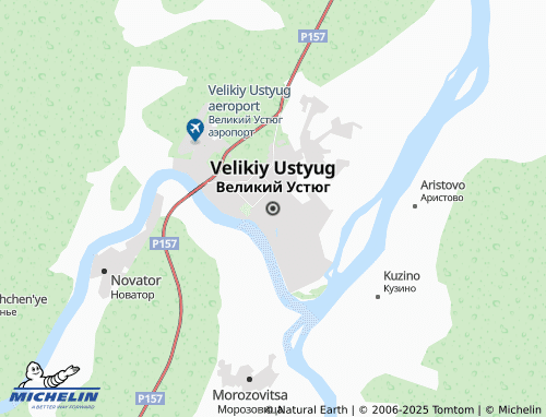 MICHELIN Velikiy Ustyug map - ViaMichelin