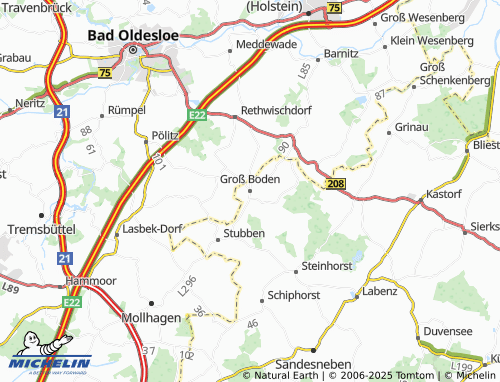 Carte MICHELIN Groß Boden - ViaMichelin
