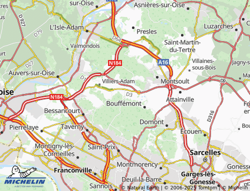 MICHELIN-Landkarte Chauvry - ViaMichelin