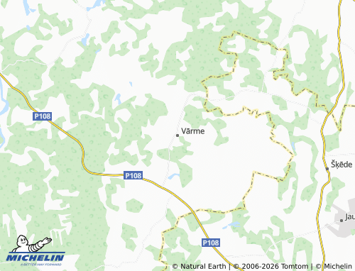 Mapa MICHELIN Vārmes pagasts - ViaMichelin