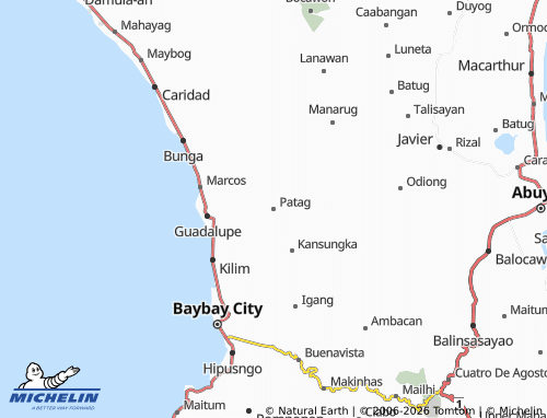 MICHELIN Patag map - ViaMichelin