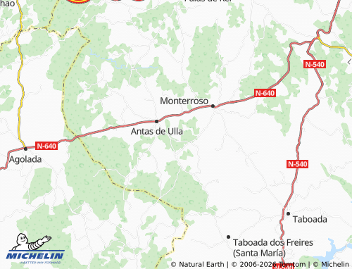 MICHELIN-Landkarte Caldelas - ViaMichelin