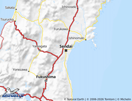 Mapa MICHELIN Tohoku - ViaMichelin
