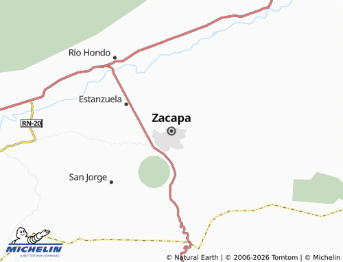 Kaart MICHELIN Zacapa - ViaMichelin