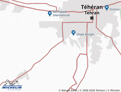 Mapa MICHELIN Aliabad-e Qajar - ViaMichelin