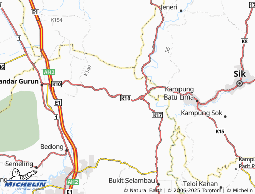 MICHELIN Kampung Batu Sembilan map - ViaMichelin