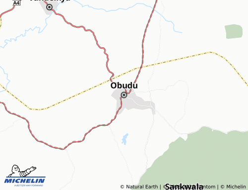 MICHELIN Obudu map - ViaMichelin