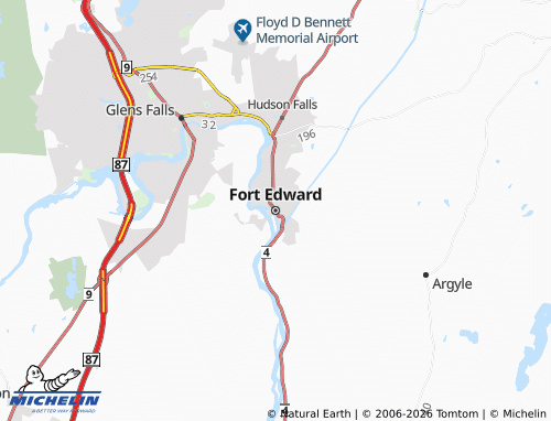 Mapa MICHELIN Fort Edward - ViaMichelin