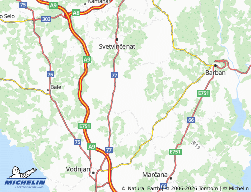 MICHELIN-Landkarte Boškari - ViaMichelin